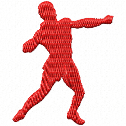 Sports Silhouette Embroidery Design 10